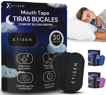 Tiras bucales para dormir - negro