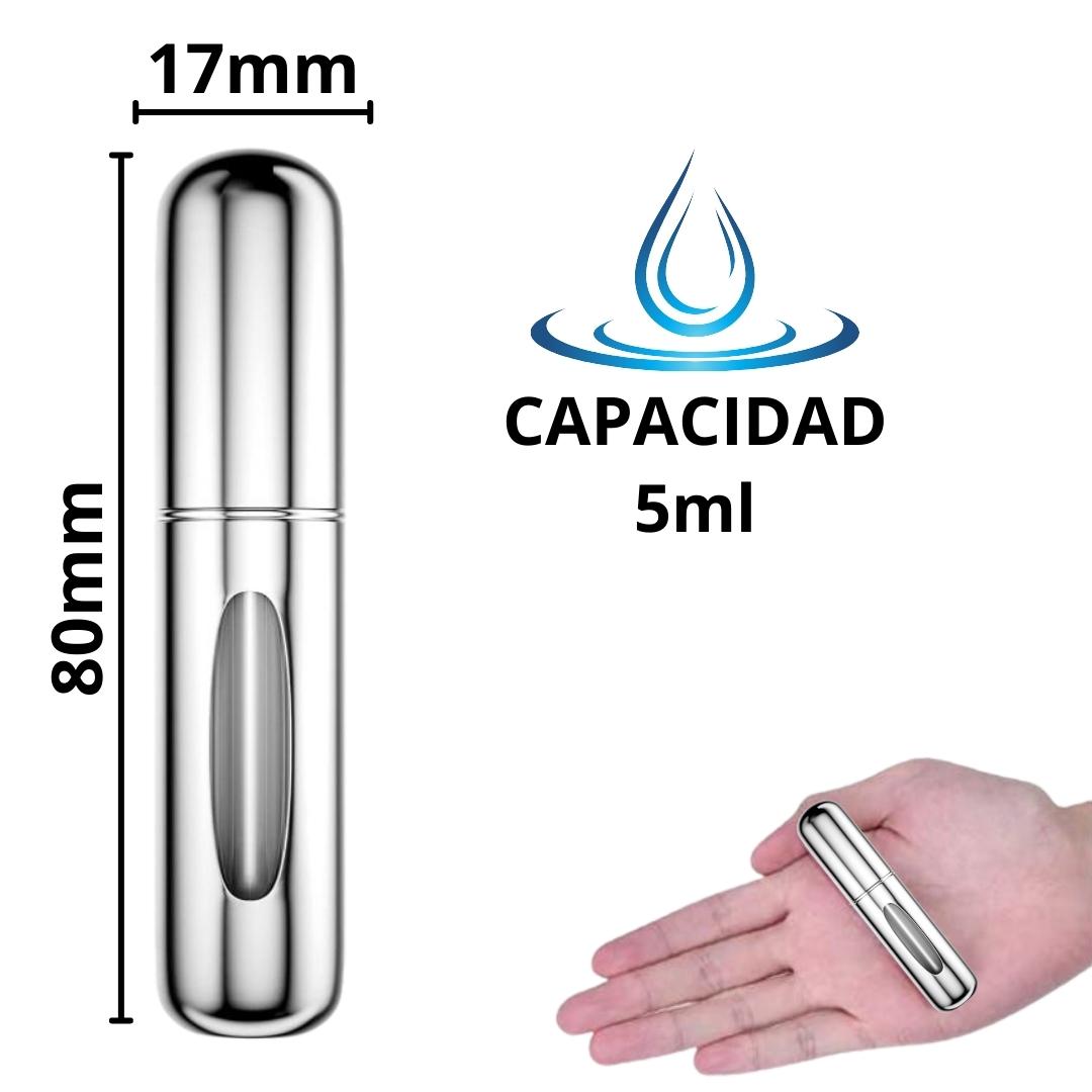 Atomizador perfume recargable - 5 colores