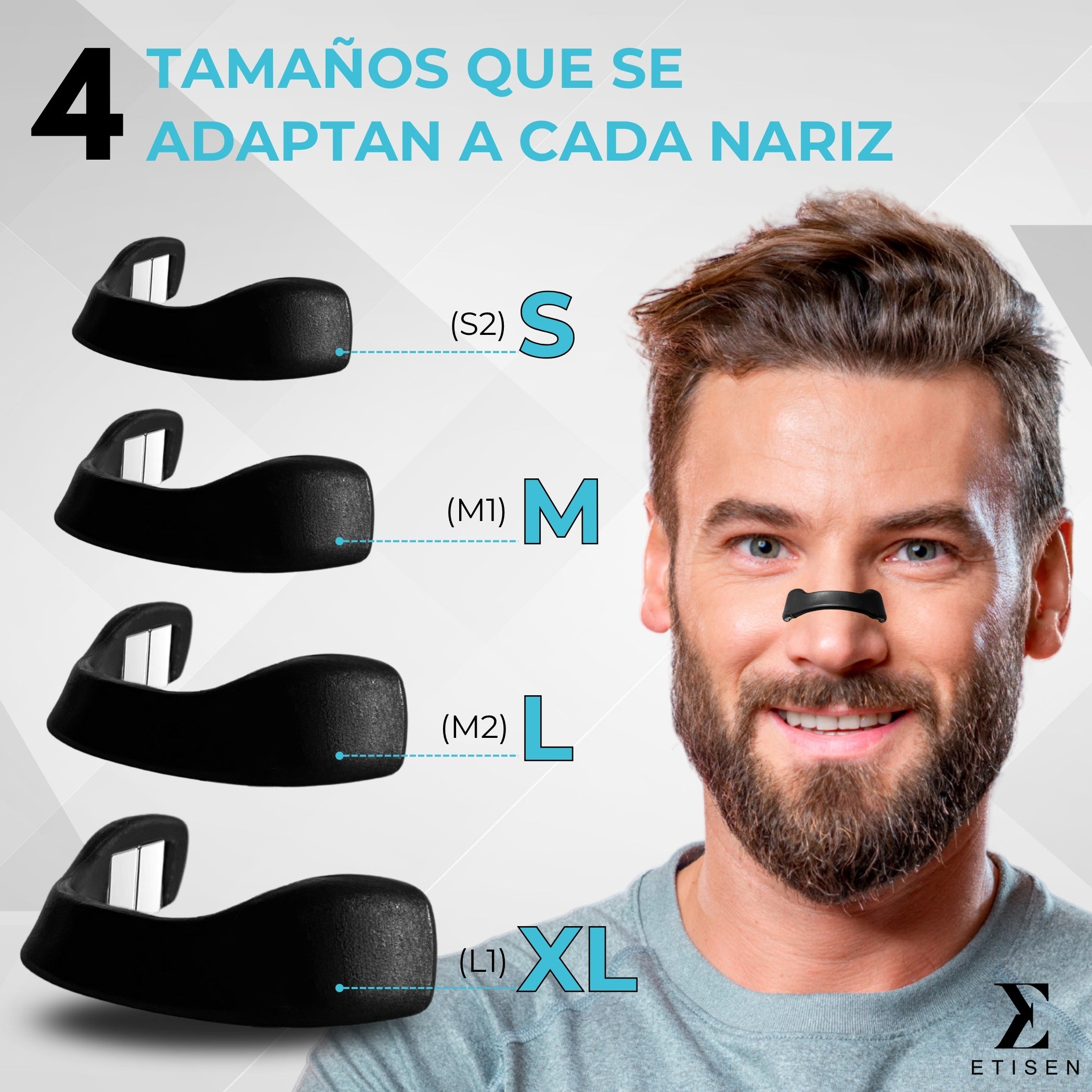 Tiras nasales magnéticas