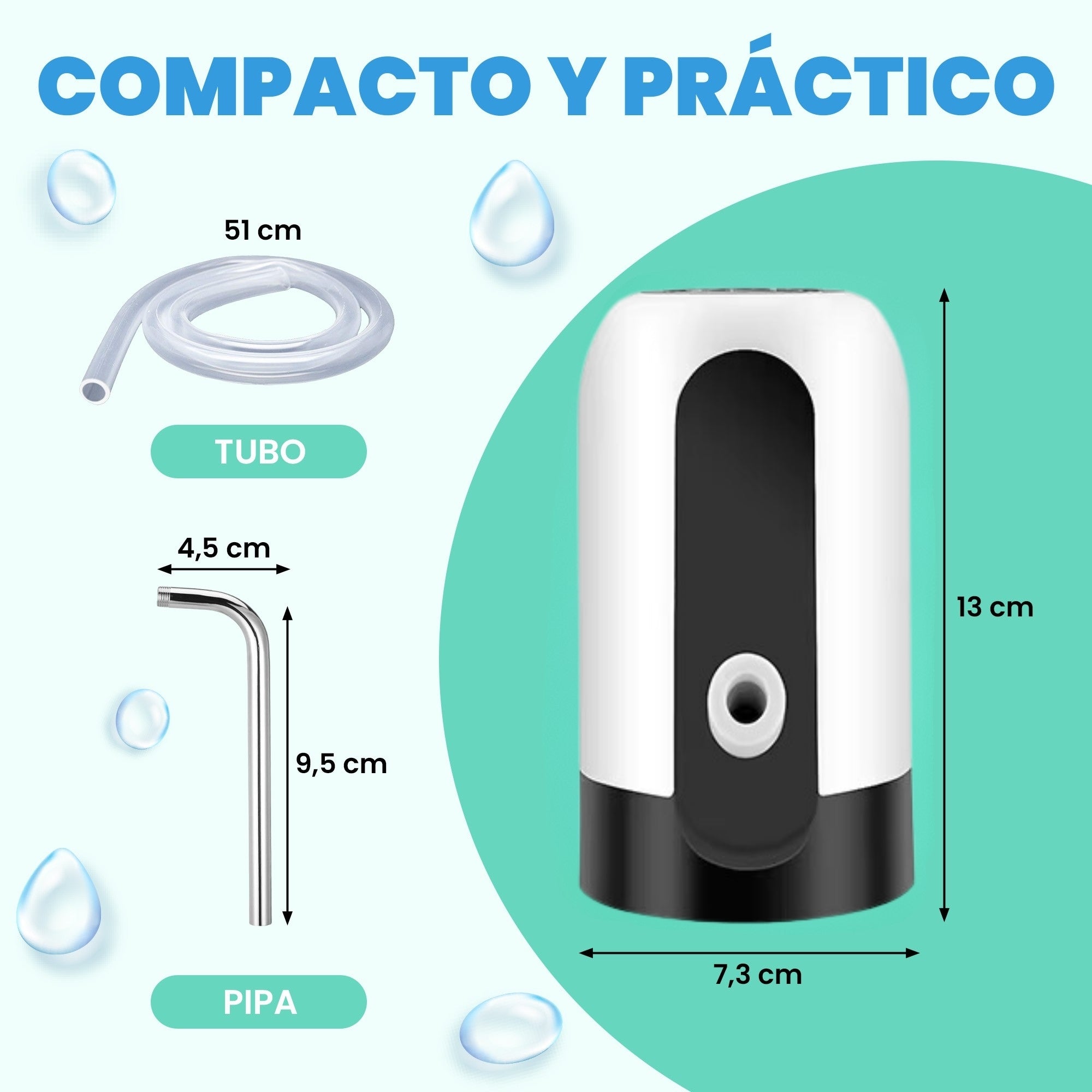 Dispensador de agua eléctrico - blanco