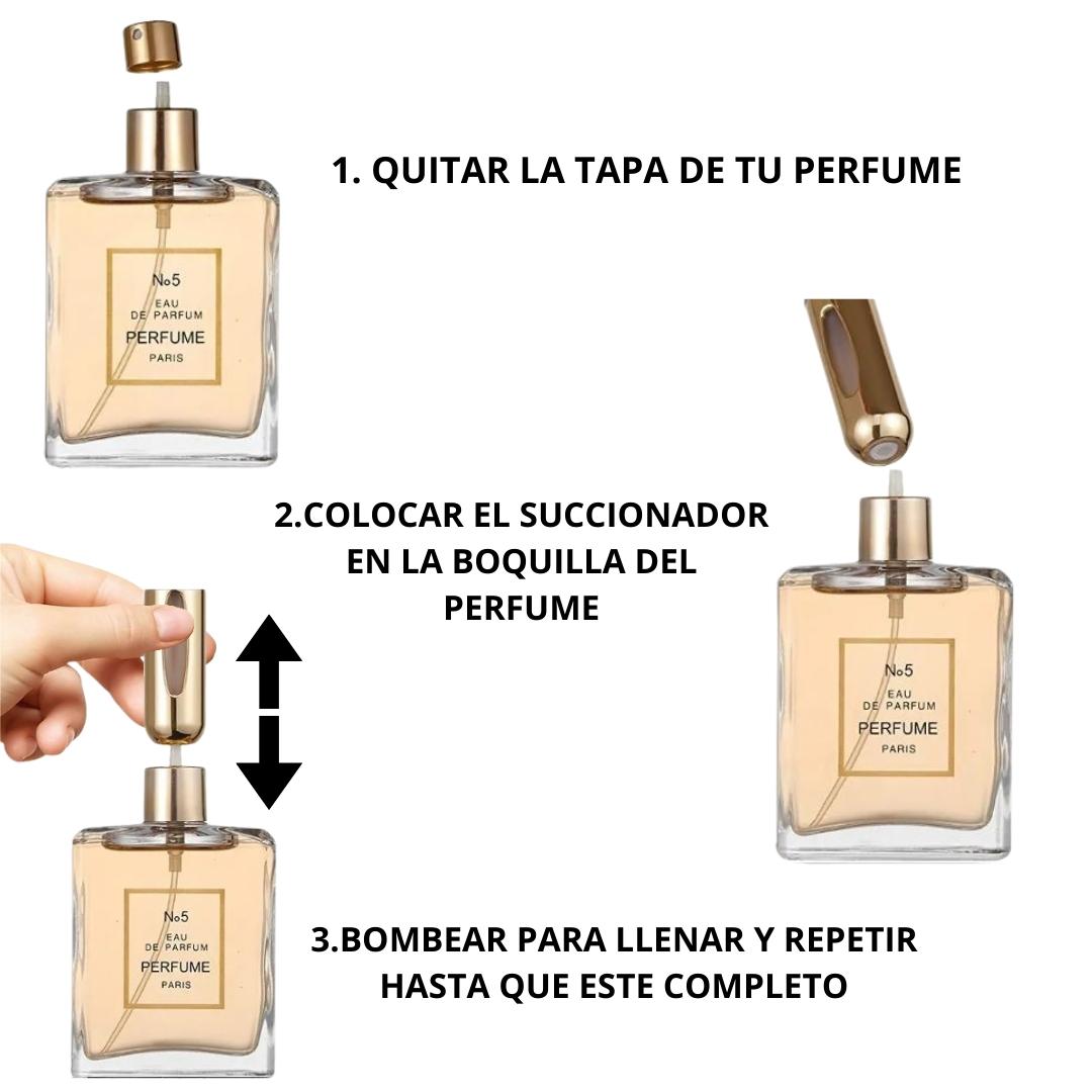 Atomizador perfume recargable - 5 colores