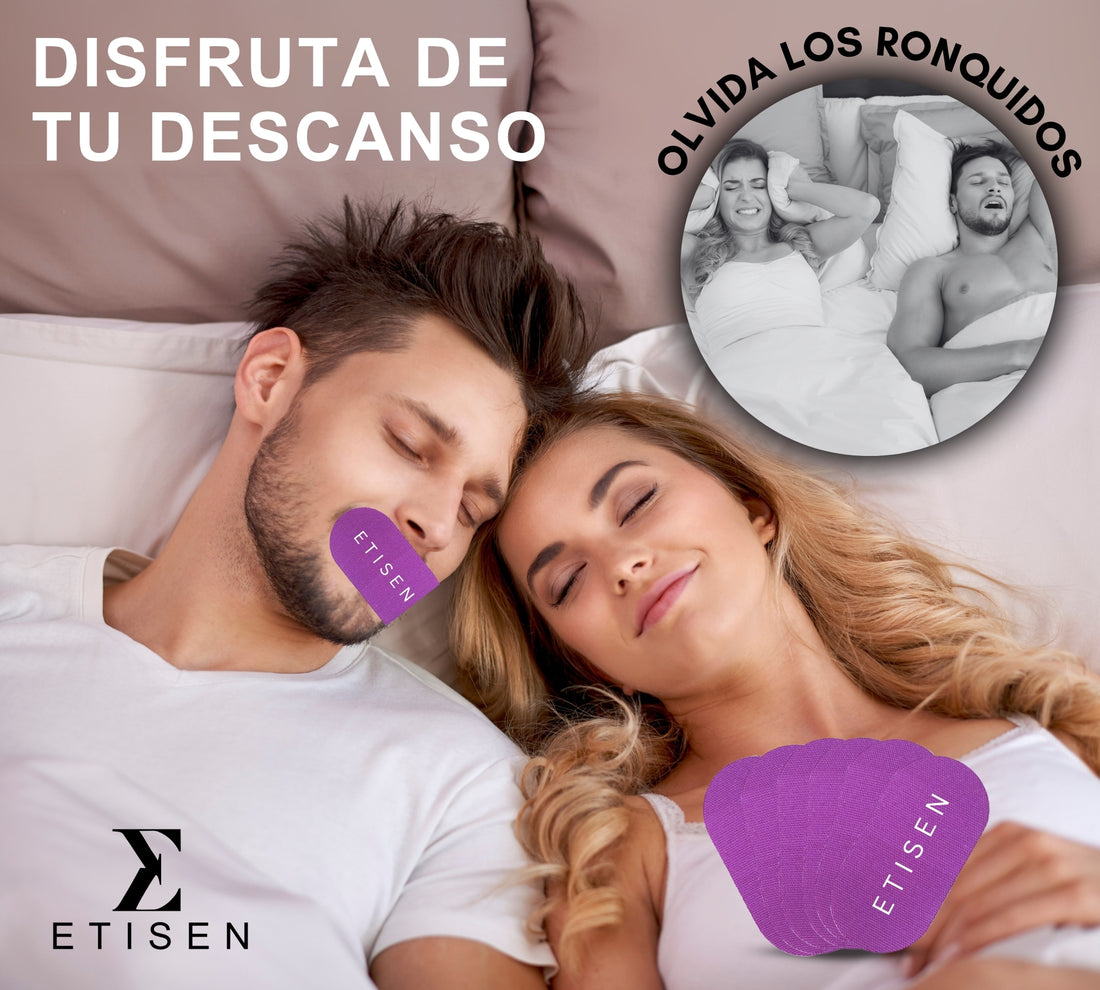Tiras bucales para dormir - morado