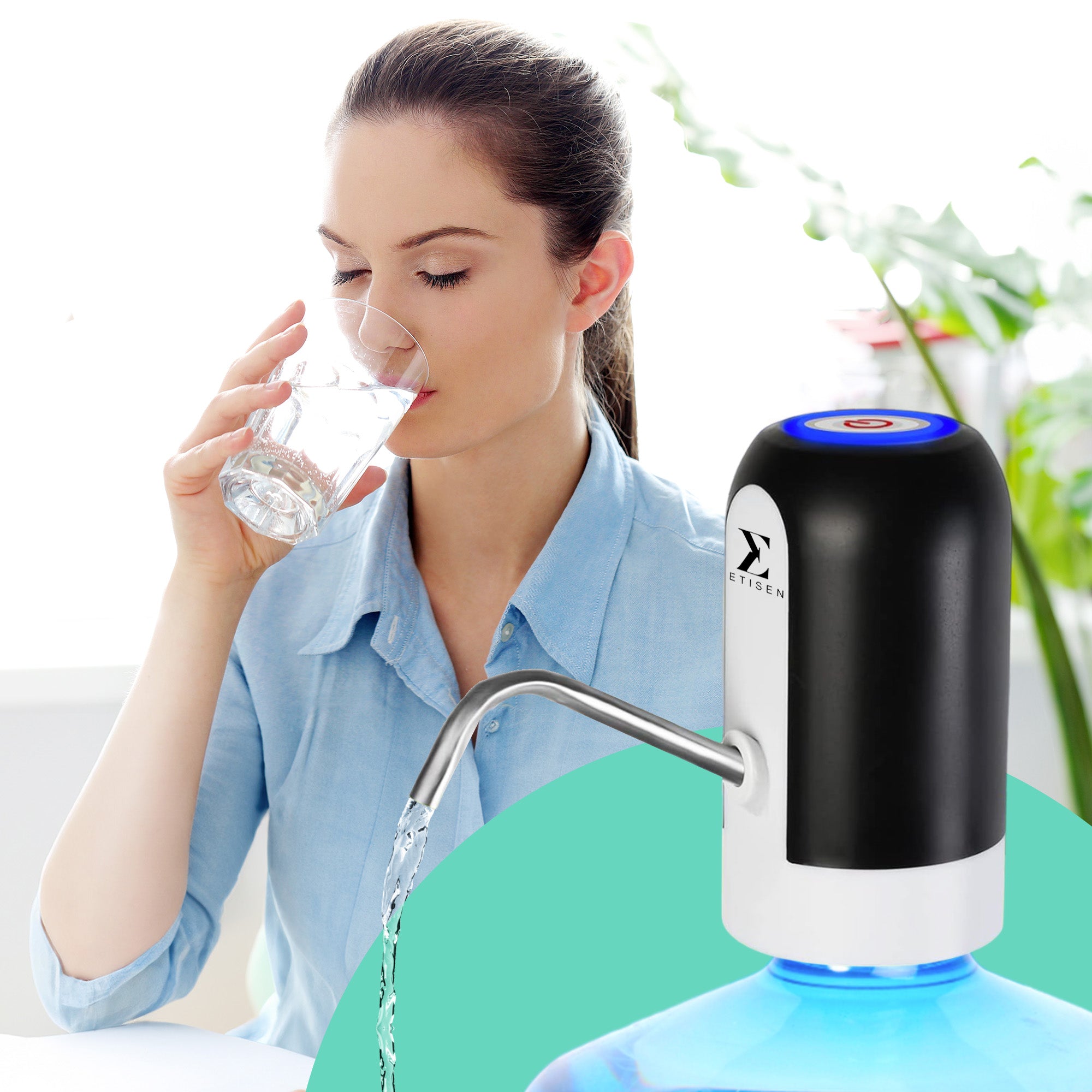 Dispensador de agua eléctrico - negro